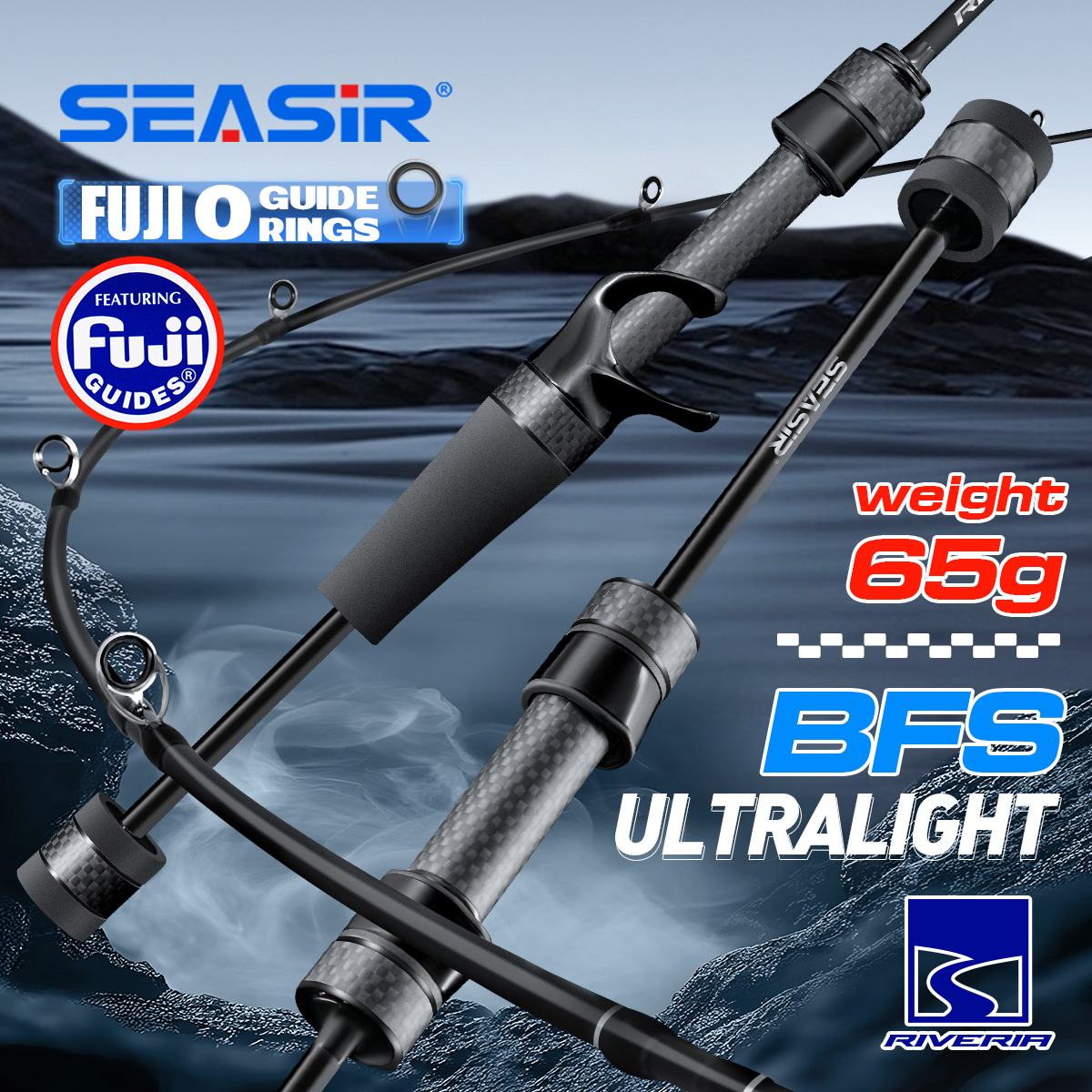 Kastking Reel Zephyr - Сверхлегкая спиннинговая удочка Seasir Riveria BFS,