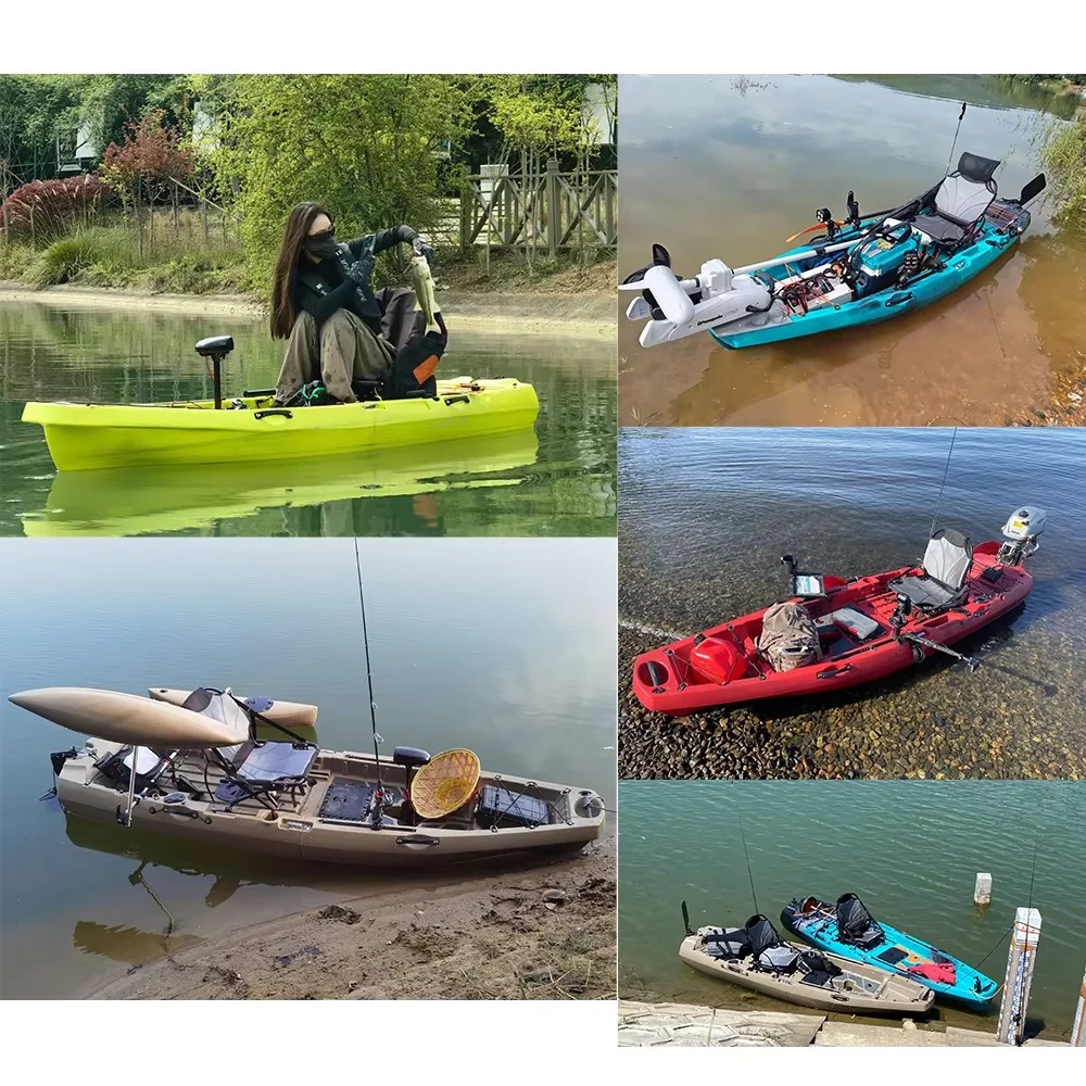 Модульный каяк-каноэ из LLDPE  – обзор и цена Fishing Kayak Pedal Drive